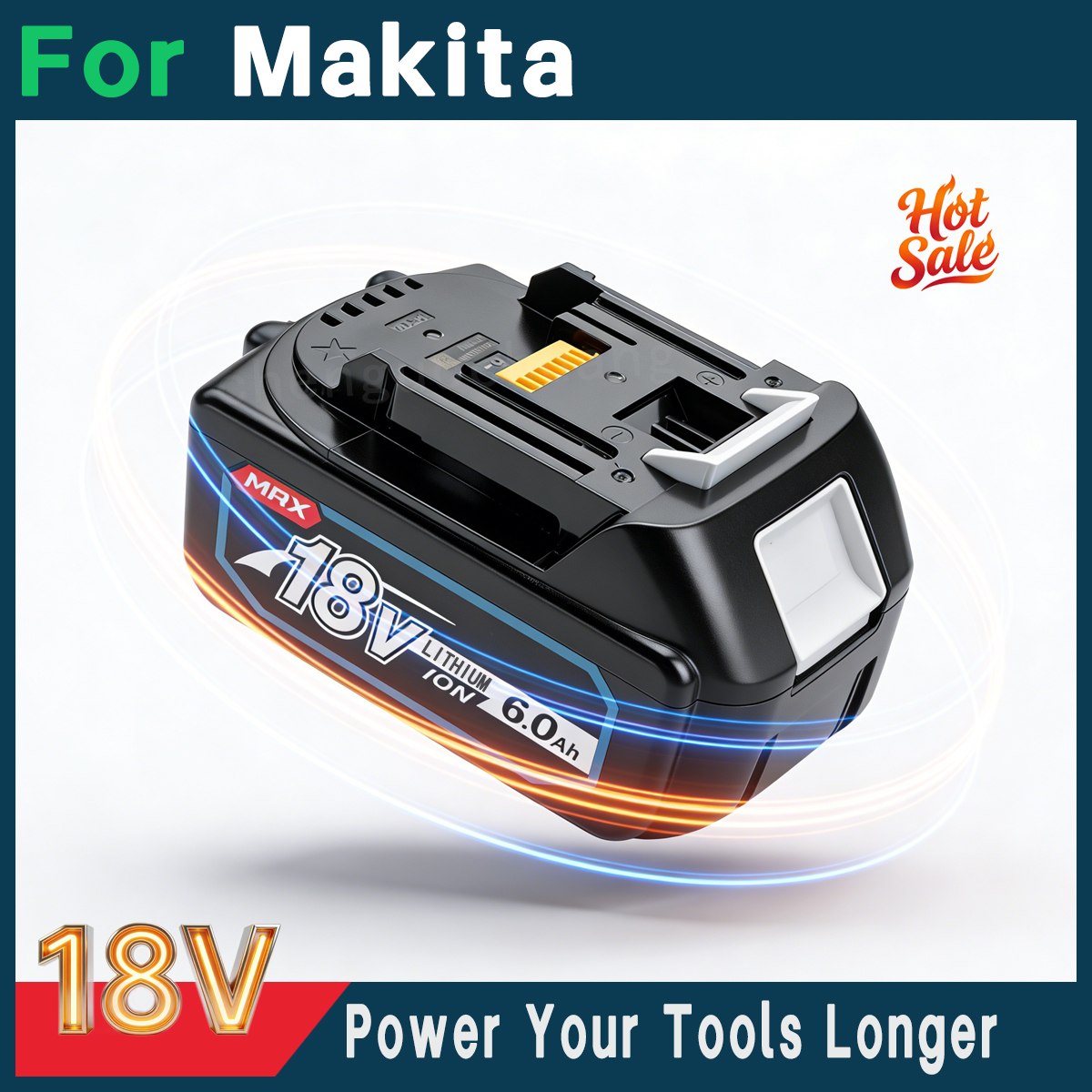 Power Tools Ltd - 18V 6.0Ah Battery For Makita LXT