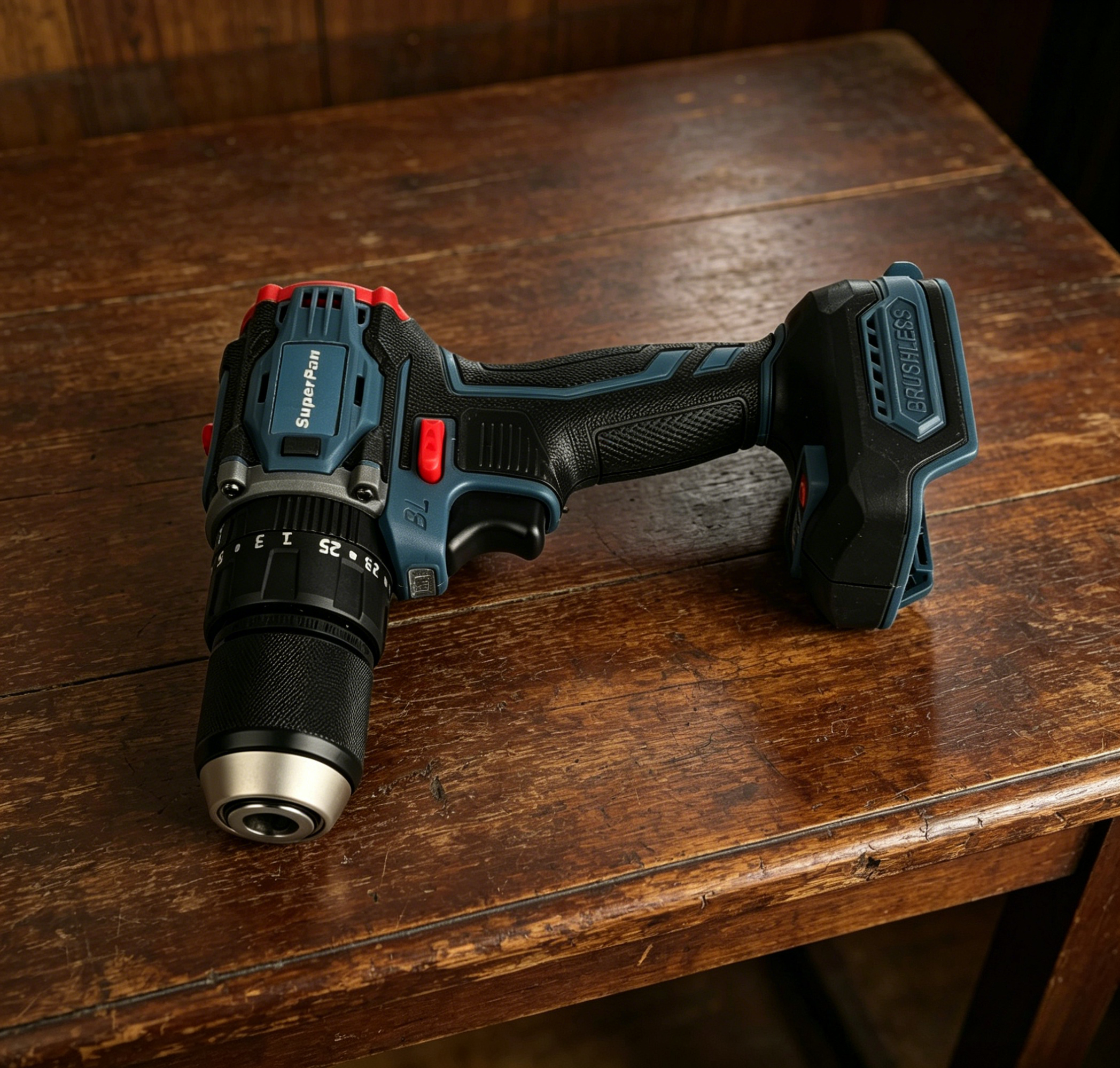 Cordless Drill Driver - 20V Cordless Drill Driver,Brushless Motor,1700RPM,25+1 Torque,LED