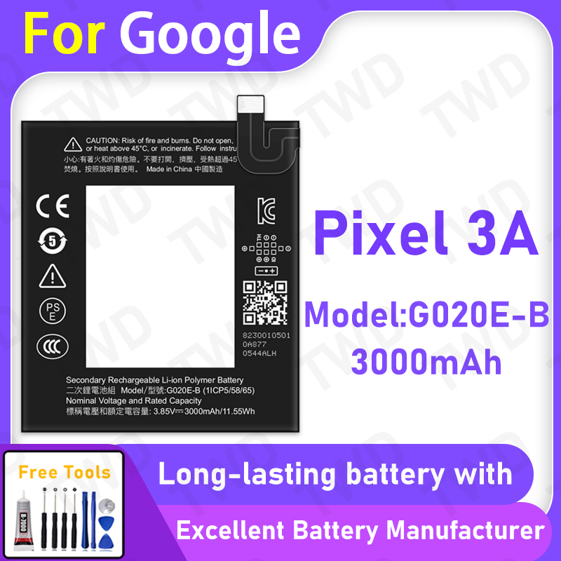 Power Tools Google - High Quality 3000mAh G020E-B Battery For