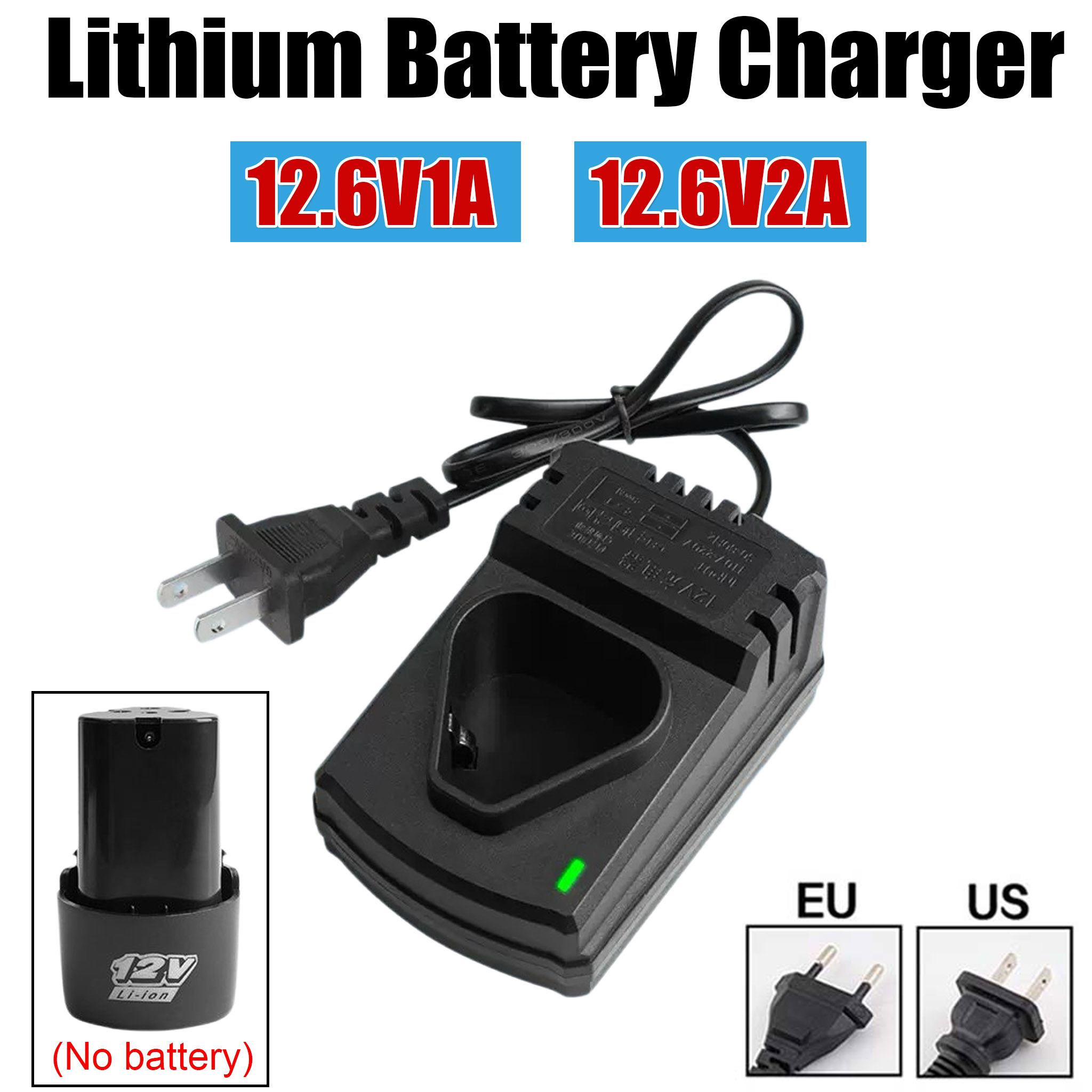Power Tools Jobs - 12V/12.6V Li-ion Rechargeable Chargers Support 110-240V