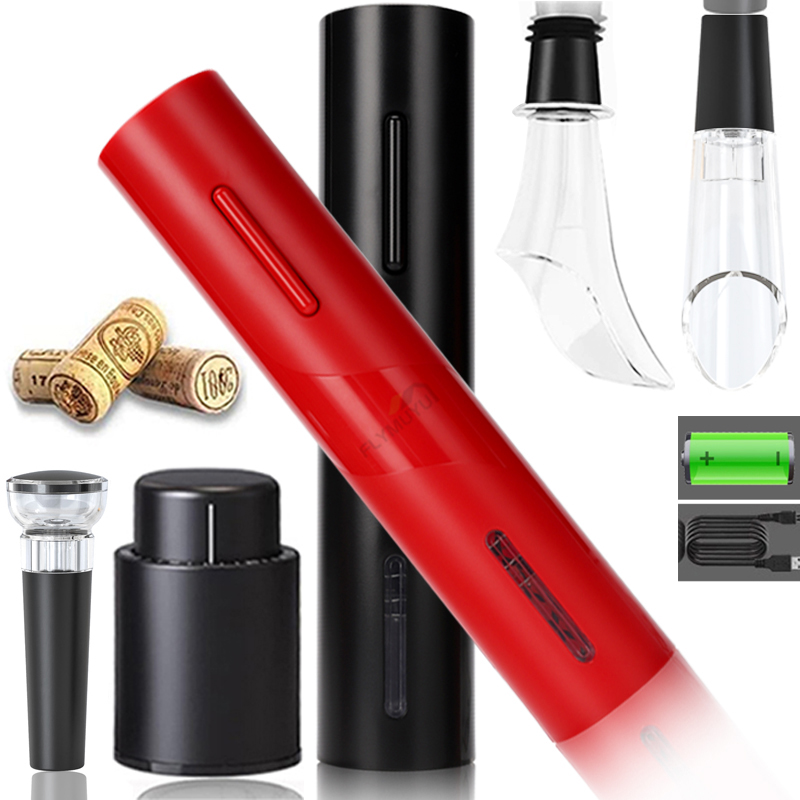 Power Tools Red - Electric Wine Bottle Opener Automatic Rechargeable