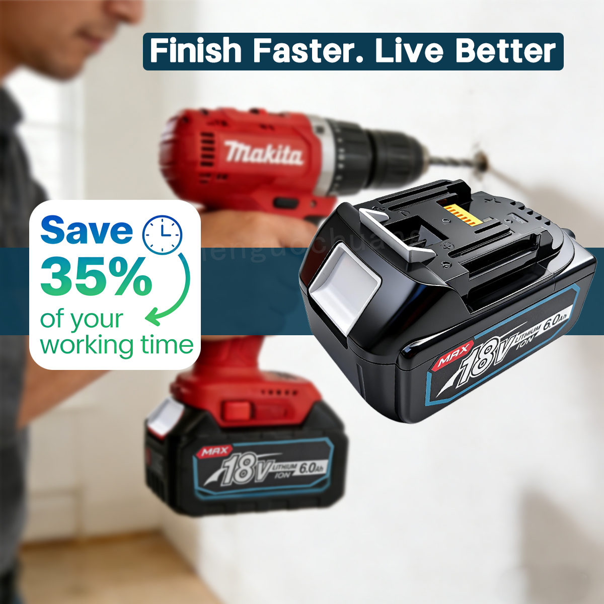 18V 6.0Ah Battery For Makita L – Power Tools Ltd recenzja i cena