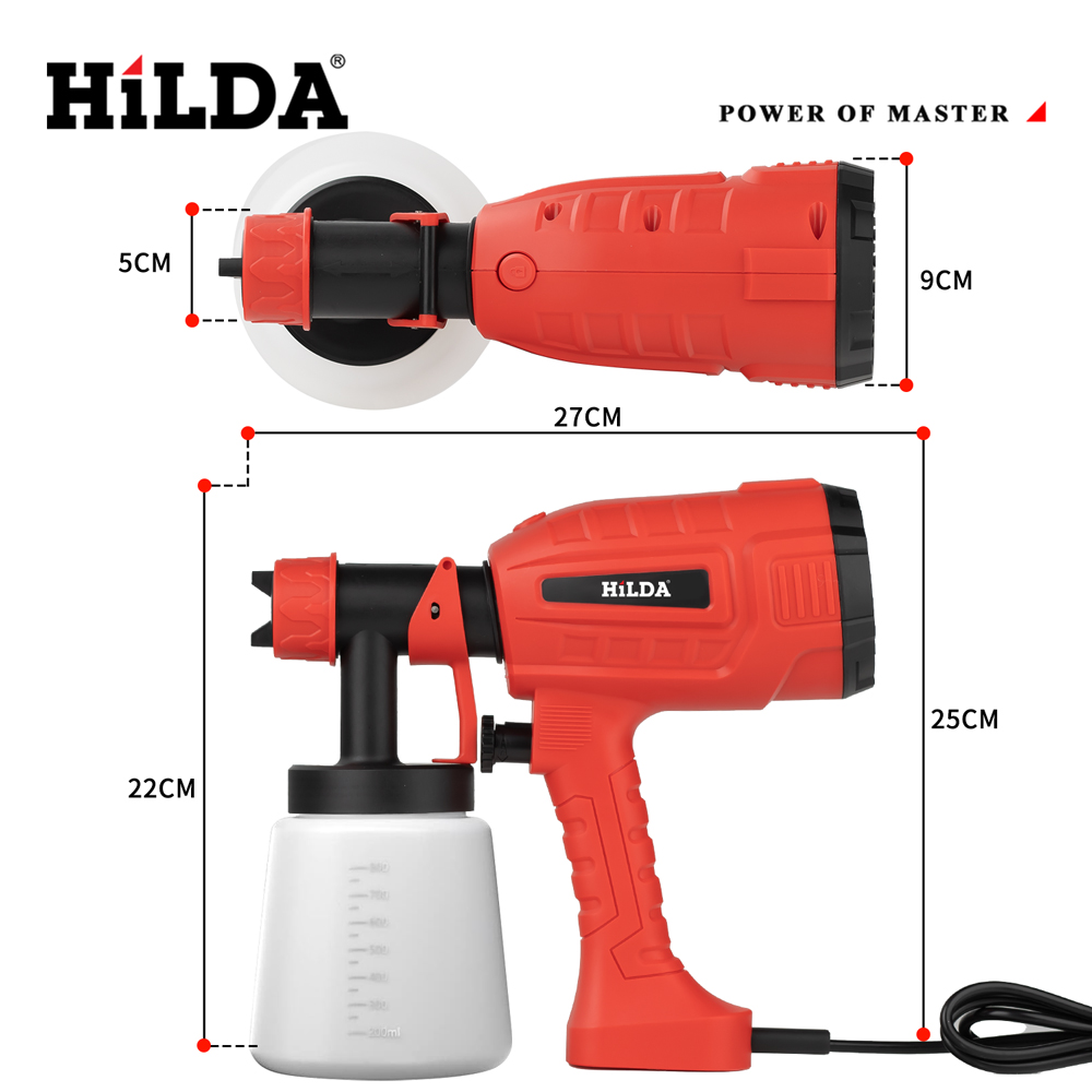 HILDA 800ML Electric Spray Gun – Power Tools Red recenzja i cena