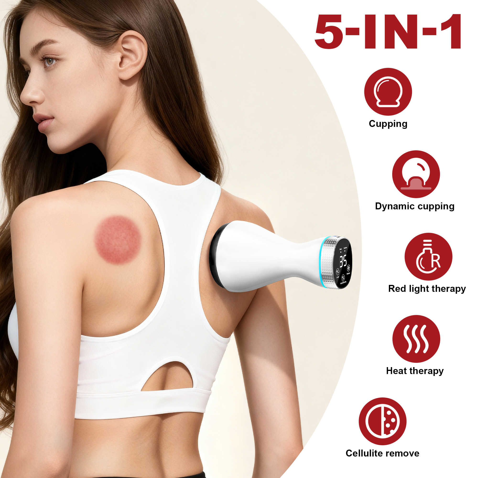 5-in-1 Electric Cupping Massag – Power Tools Red recenzja i cena