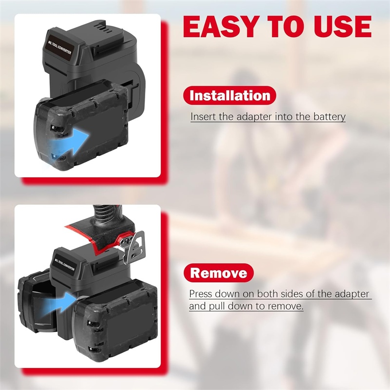 2 in 1 Battery Adapter for Mil – Power Tools Red recenzja i cena