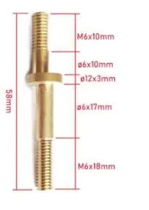 10pcs Copper Shaft 6*6*58MM,Of – Power Tools Manufacturers In China recenzja i cena