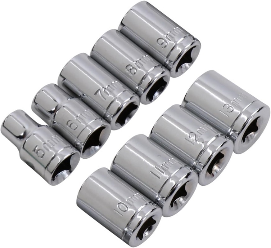45/9Pcs 1/4 Inch Drive 5-13mm  – Power Tools Red recenzja i cena