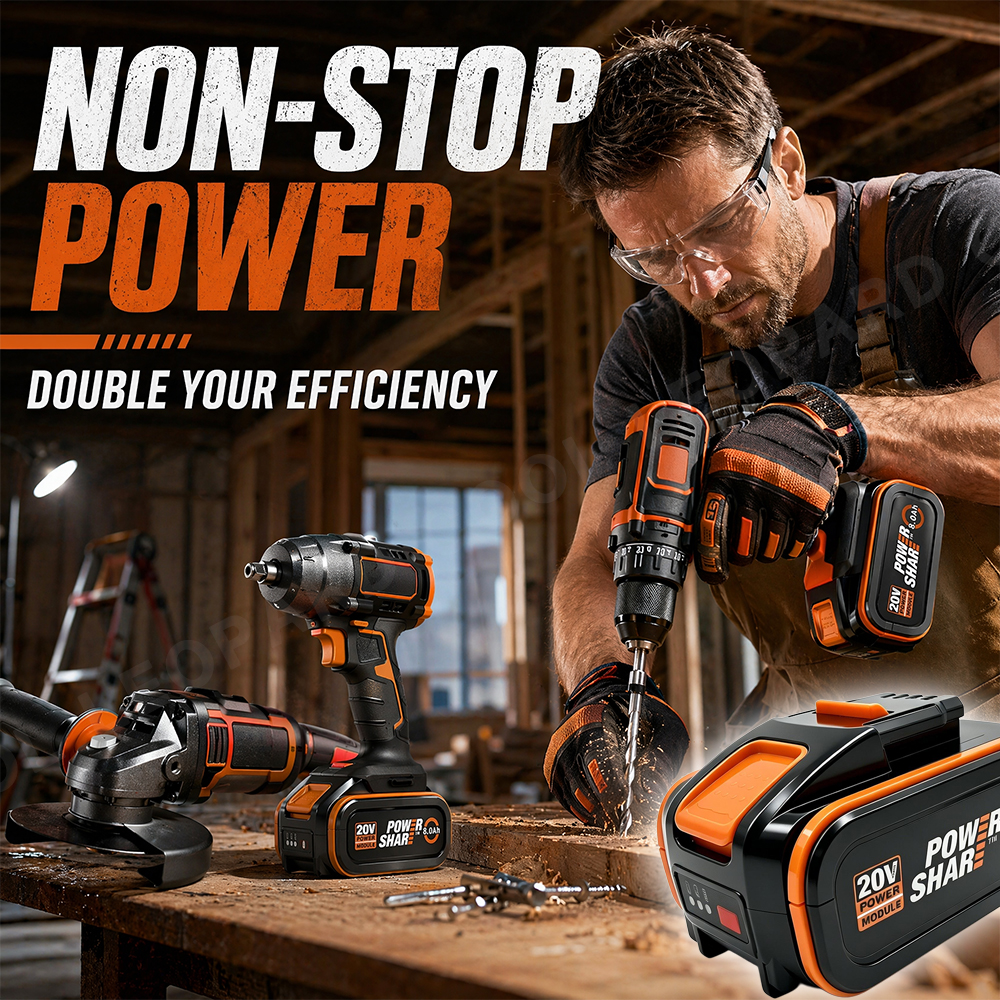 For Worx  20V Lithium Battery  – Power Tools Ltd recenzja i cena