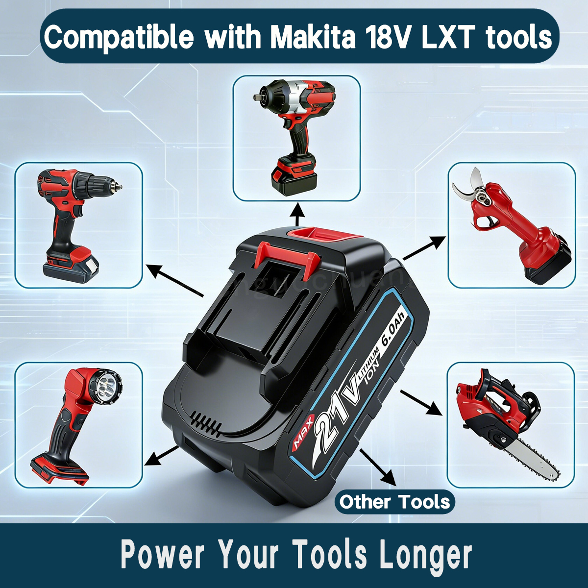 21V 6.0Ah Battery for Makita 1 – Power Tools Ltd recenzja i cena