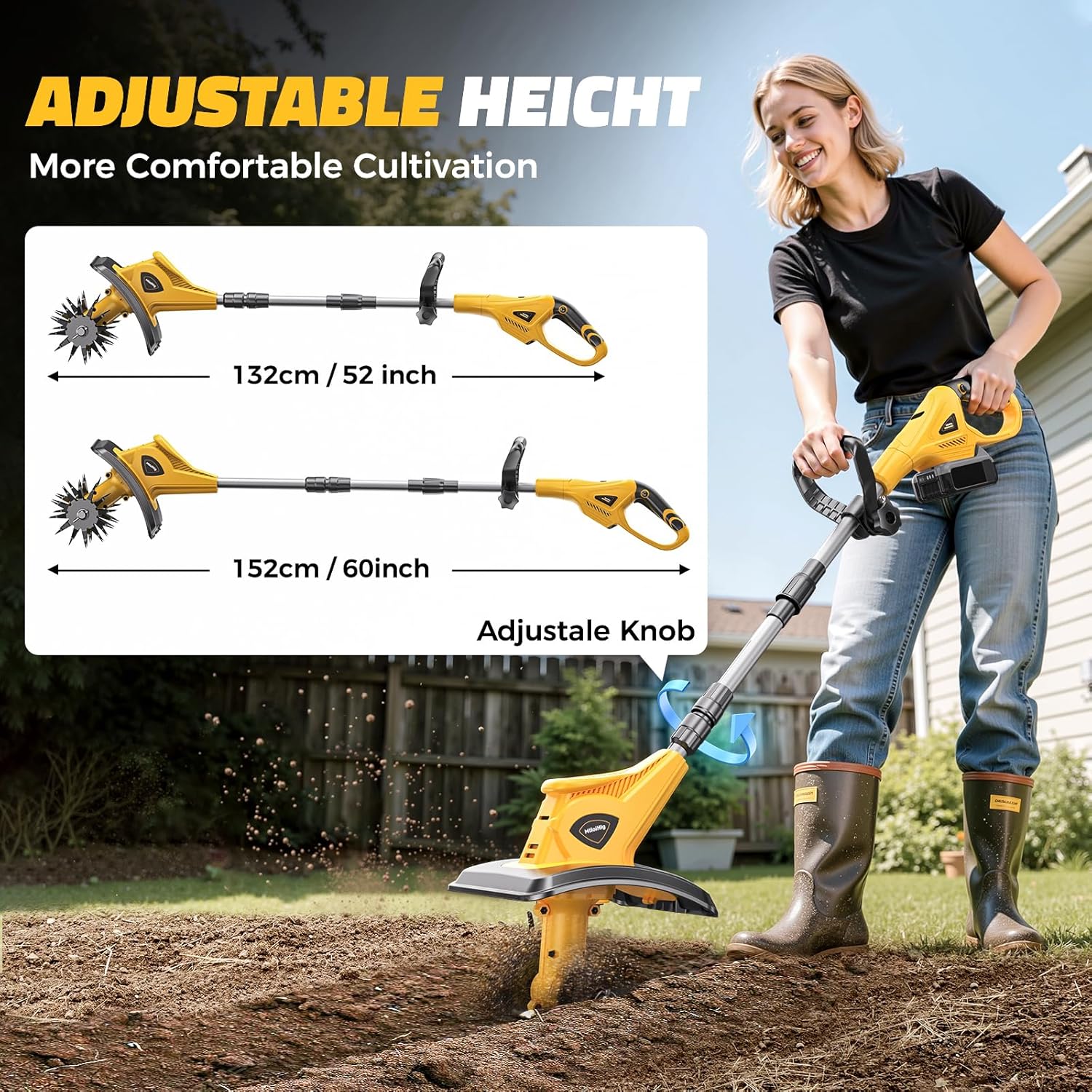 Cordless Tiller Cultivator Com – Power Tools Jobs recenzja i cena