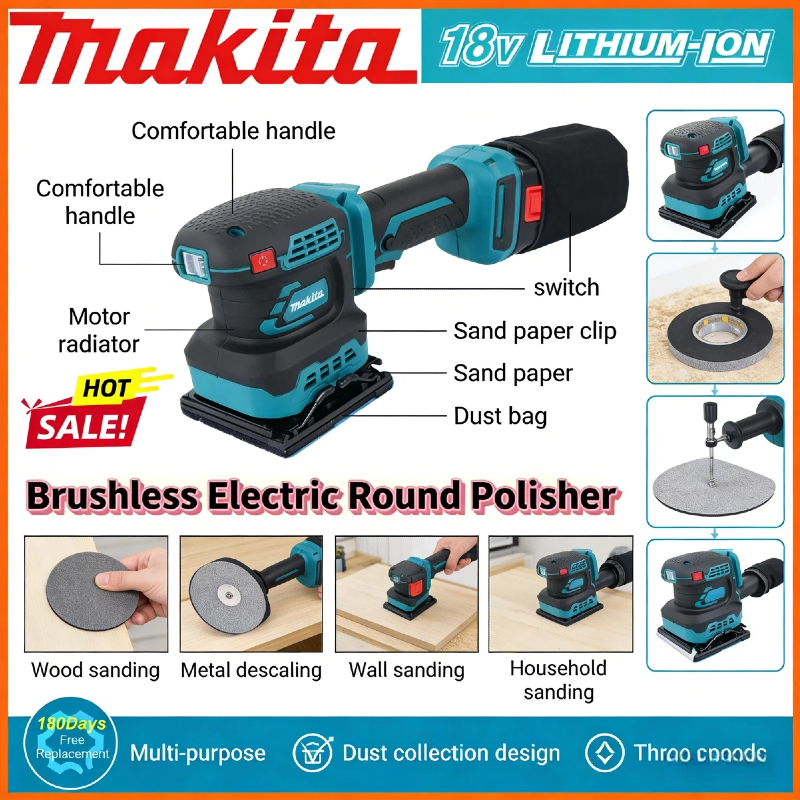 Makita Cordless Random Orbit S – Power Tools Sander recenzja i cena