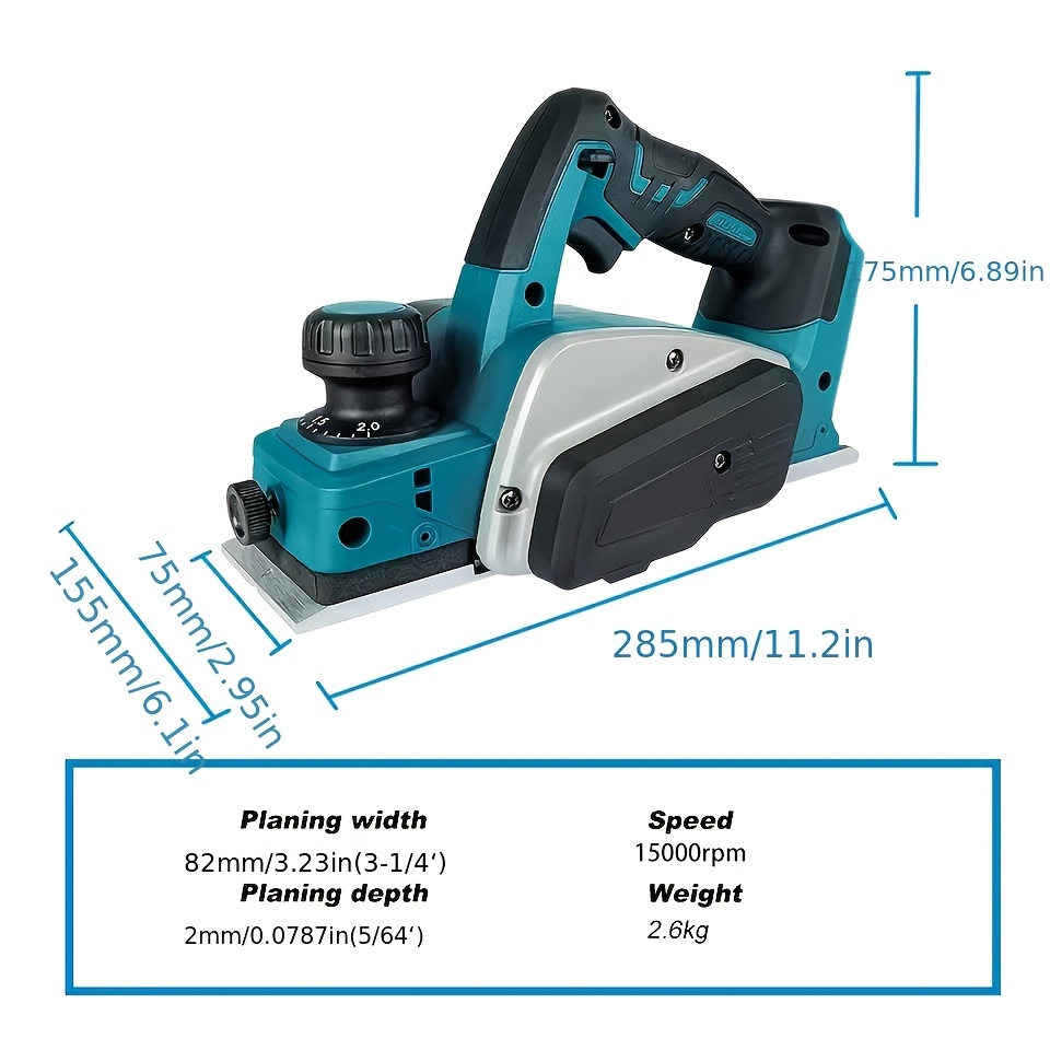 Brushless Cordless Electric Wo – Planer Handheld Electric recenzja i cena
