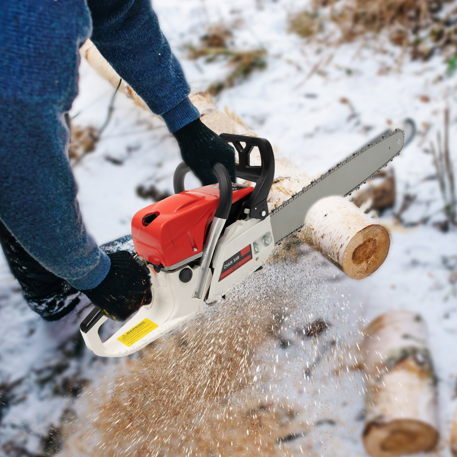 52cc Gasoline Chainsaw 22 Inch – Power Tools Red recenzja i cena