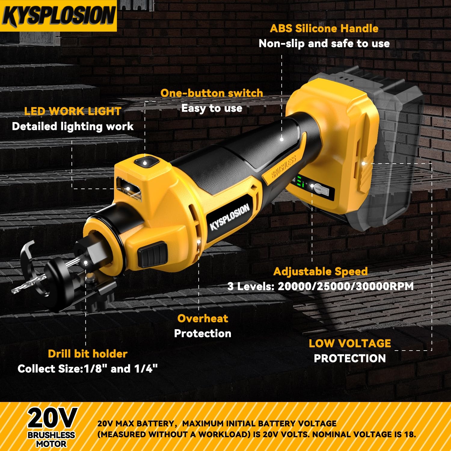 3 Gears Brushless Electric Dry – Power Tools Professional recenzja i cena