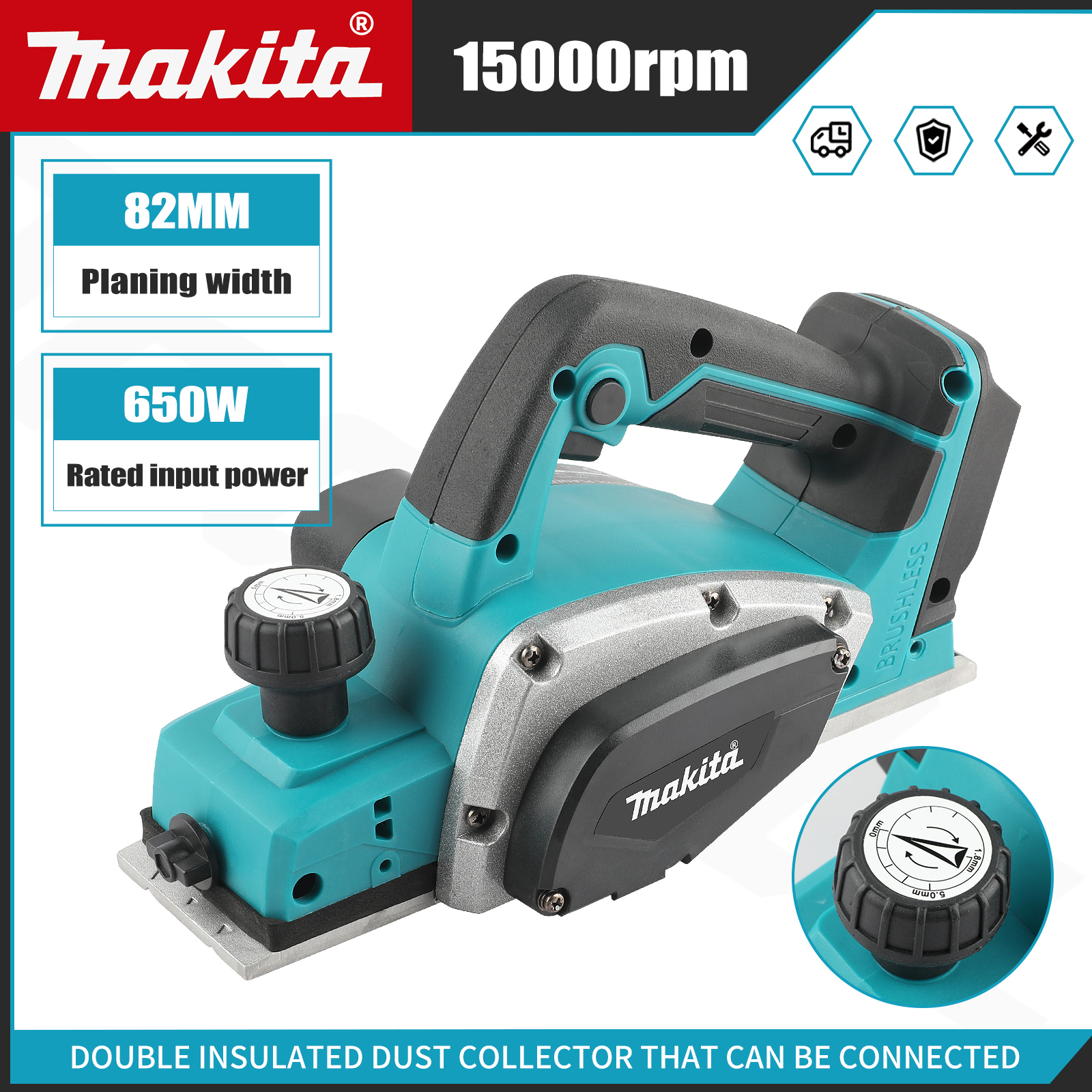 Makita 18V Brushless Cordless  – Planer Handheld Electric recenzja i cena