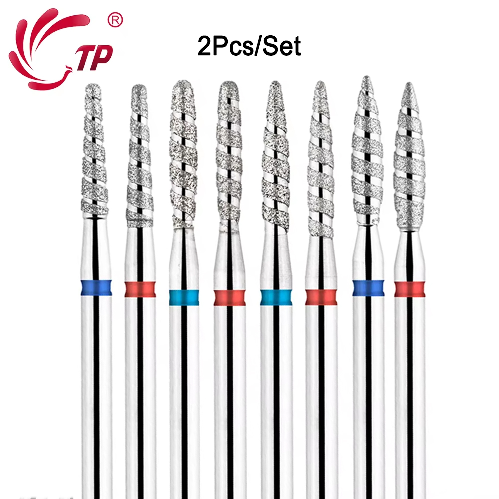 TP 2pcs Flame Diamond Nail Dri – Power Tools Sander recenzja i cena