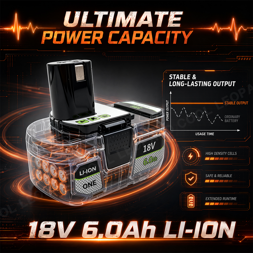 6.0Ah 18V Lithium Ion Battery  – Power Tools Ltd recenzja i cena