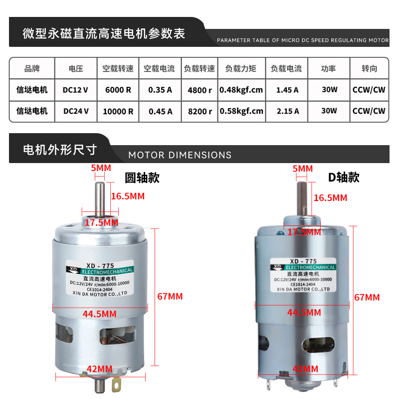 775 DC Motor 12V/24V High Powe – Power Tools Lowes recenzja i cena