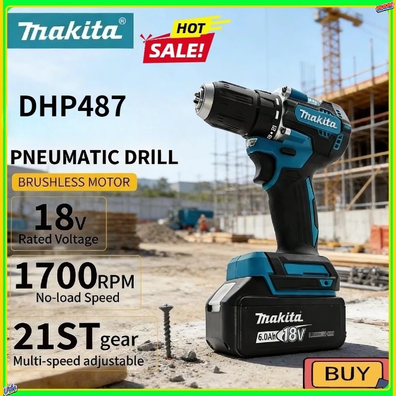 Makita DHP487 LXT Brushless Im – Cordless Drill Driver recenzja i cena