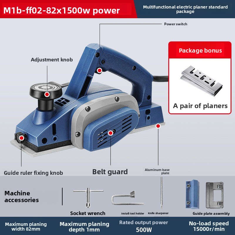 500W Electric Planer Portable  – Planer Handheld Electric recenzja i cena